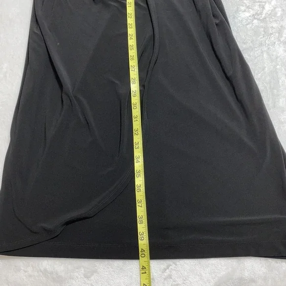 Jones Studio Faux Wrap Dress size 10 Side Ruching - Picture 7 of 9